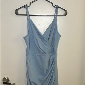 2/$25  - Grace Karin - Ruched Midi Dress with Double Straps | Best Fit M